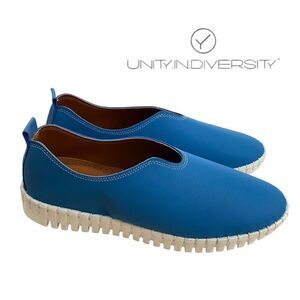 UNITY IN DIVERSITY Seamless Women's Slip-On Blue Comfy Loafers Sneakers NEW 38